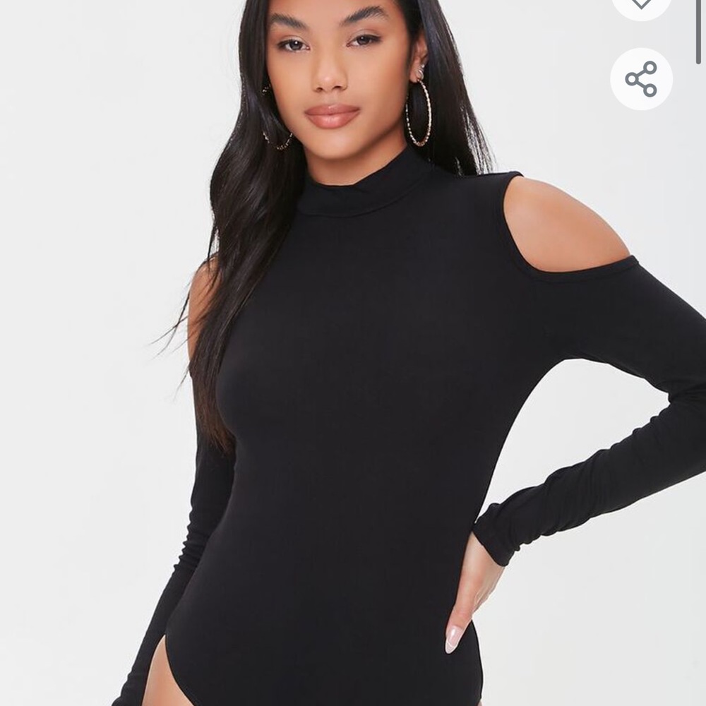 Prettylittlething XX Open Shoulder Mock Neck Body Suit